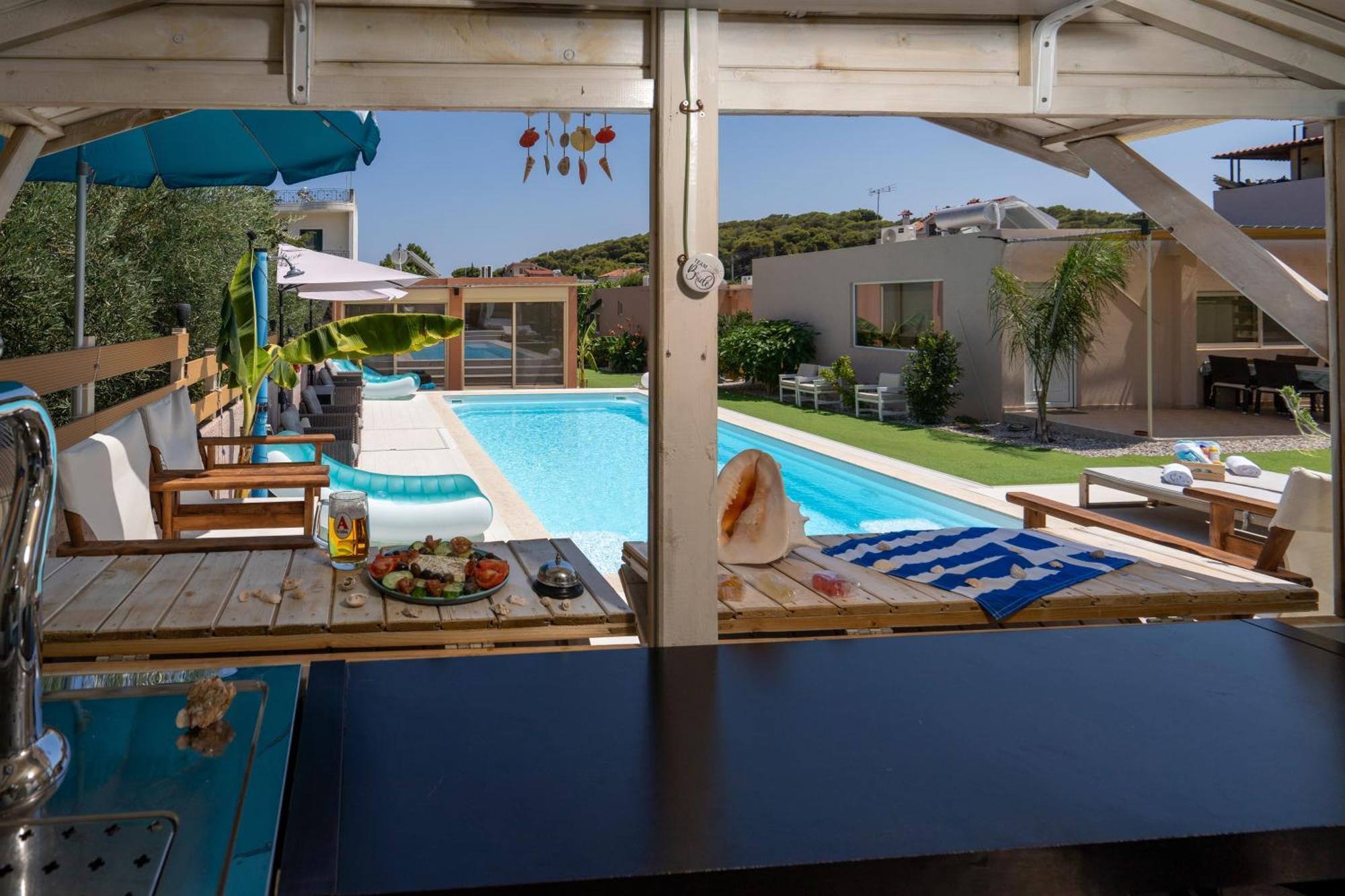 Modular Bungalows With Heated Pool Artemis Greece Exterior photo
