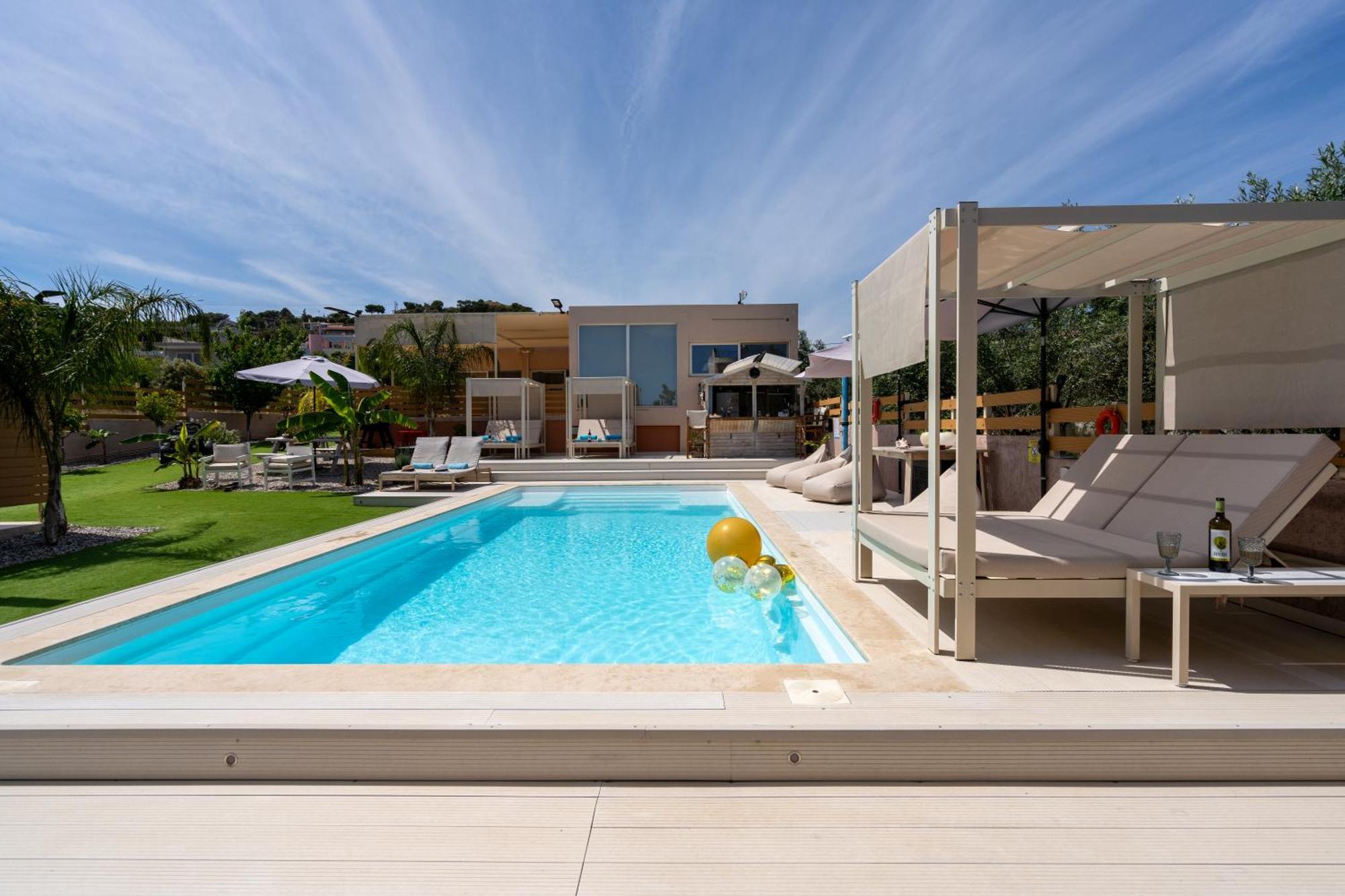 Modular Bungalows With Heated Pool Artemis Greece Exterior photo